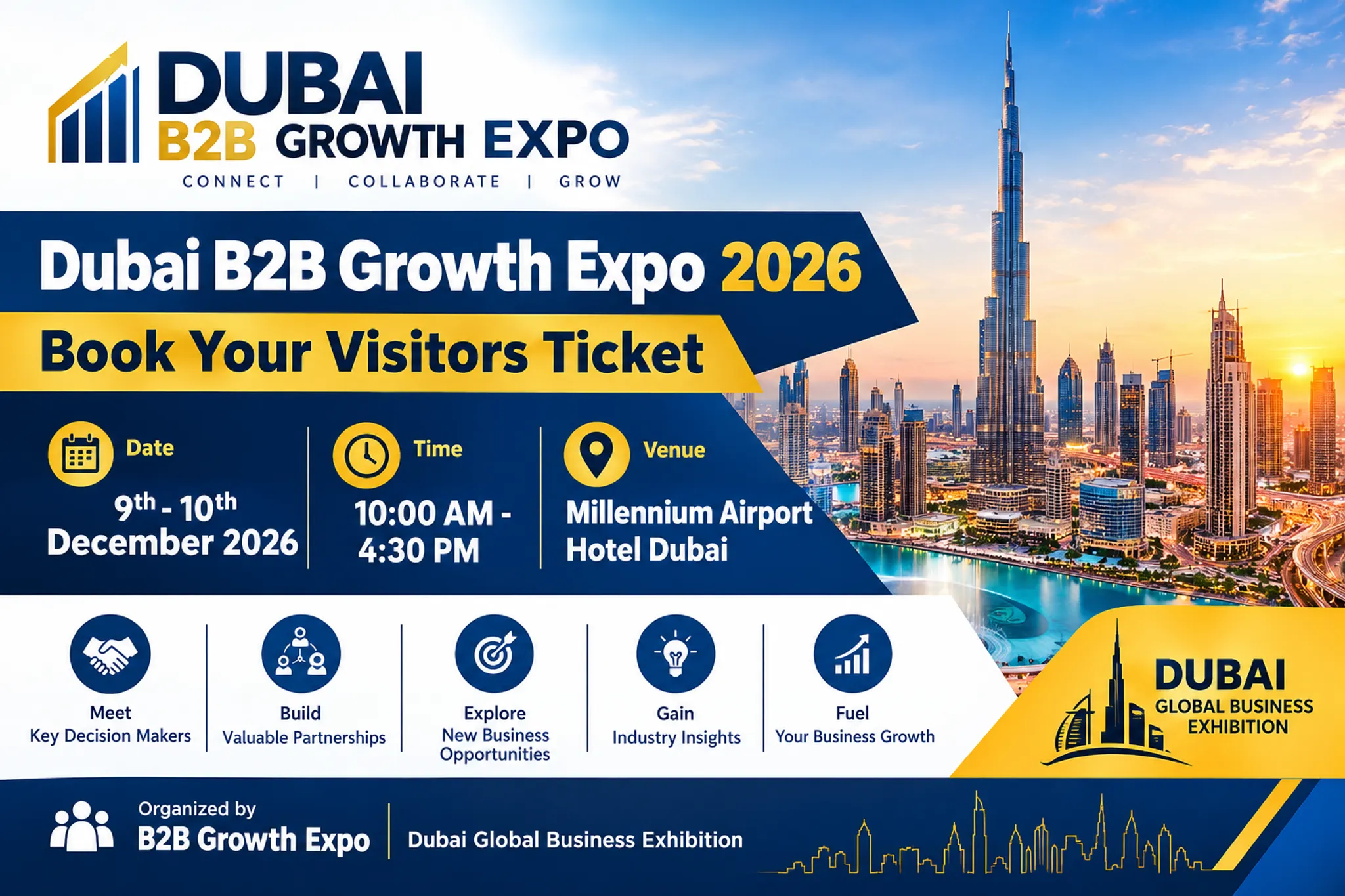 Dubai B2B Growth Expo 2026 | Book Your Visitors Ticket at Premier B2B Show